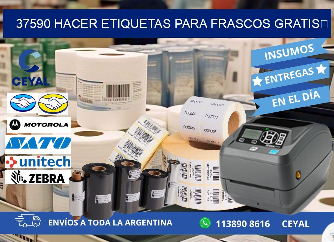 37590 Hacer etiquetas para frascos gratis 